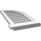 Ekena Millwork Quarter Round Top Right Surface Mount PVC Gable Vent w/ 2"W x 2"P Brickmould Sill Frame, 14"W x 30"H GVPQR14X3003SF - alternate 2
